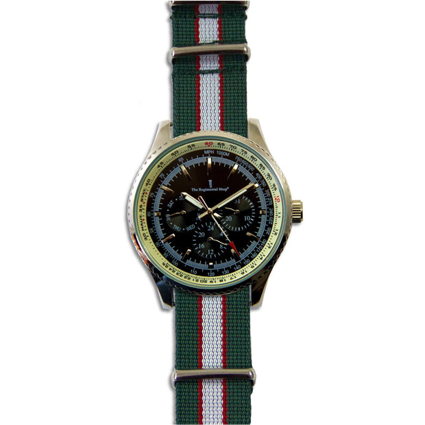 Intelligence Corps Military Multi Dial Watch Multi Dial The Regimental Shop silver/red/green one size fits all 