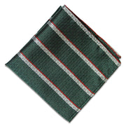 Intelligence Corps Silk Non Crease Pocket Square Pocket Square The Regimental Shop Green/Silver/Red one size fits all 