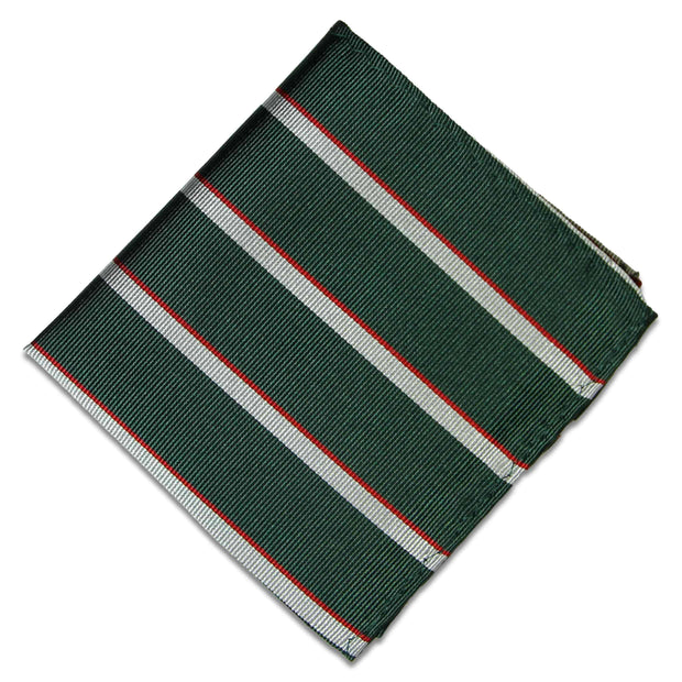 Intelligence Corps Silk Pocket Square Pocket Square The Regimental Shop Green/Silver/Red one size fits all 