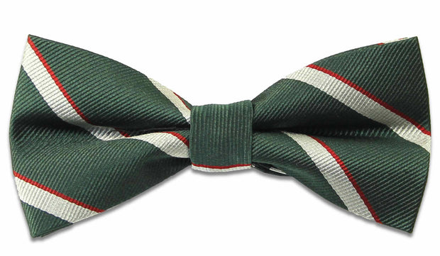 Intelligence Corps Silk (Pre-tied) Bow Tie Bowtie, Silk The Regimental Shop Green/Silver/Red one size fits all 
