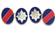 Irish Guards Cufflinks Cufflinks, Gilt Enamel The Regimental Shop Blue/Red/Blue one size fits all 