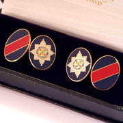 Irish Guards Cufflinks Cufflinks, Gilt Enamel The Regimental Shop   
