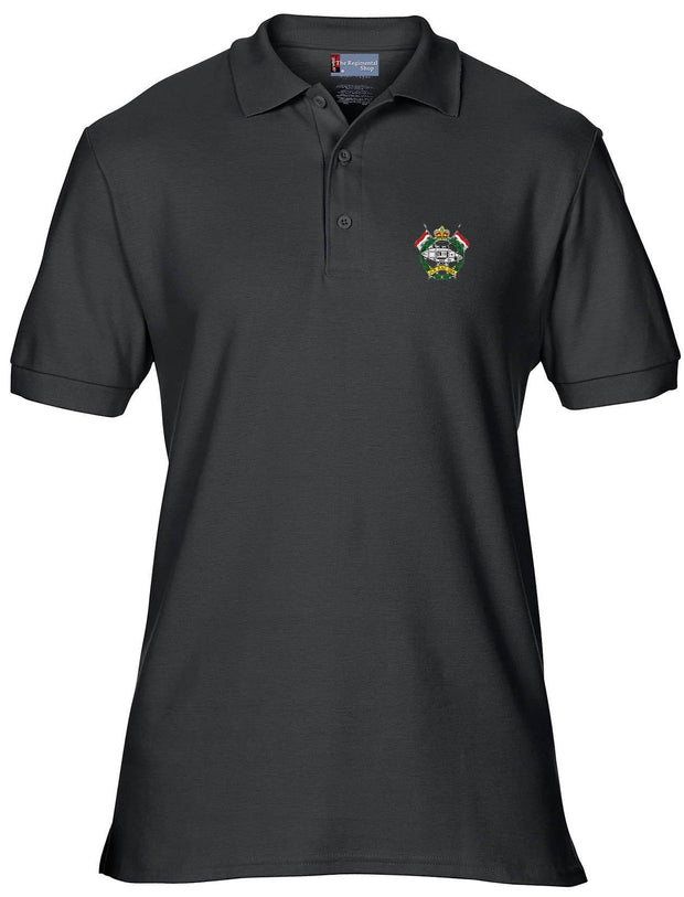 Junior Leaders' (Royal Armoured Corps) Regiment Polo Shirt Clothing - Polo Shirt The Regimental Shop 36" (S) Black