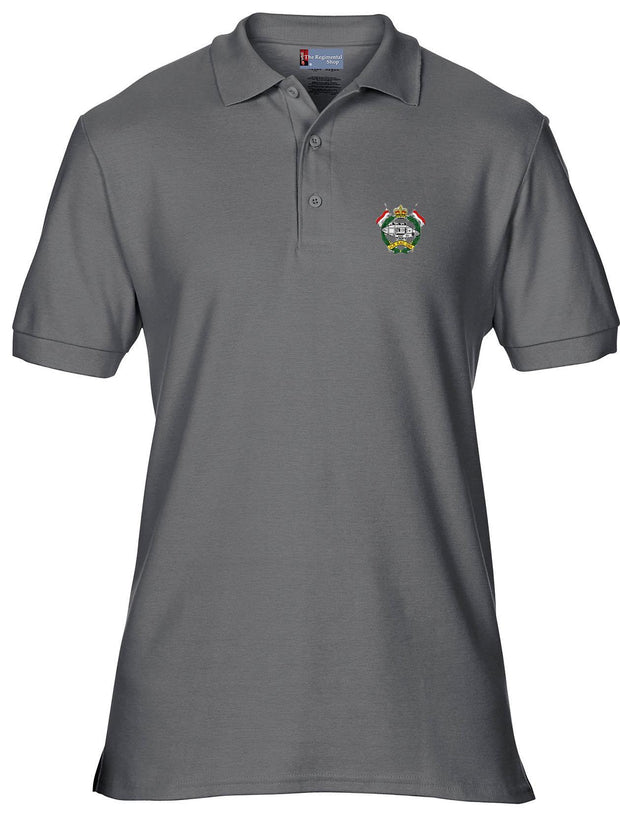 Junior Leaders' (Royal Armoured Corps) Regiment Polo Shirt Clothing - Polo Shirt The Regimental Shop 36" (S) Charcoal