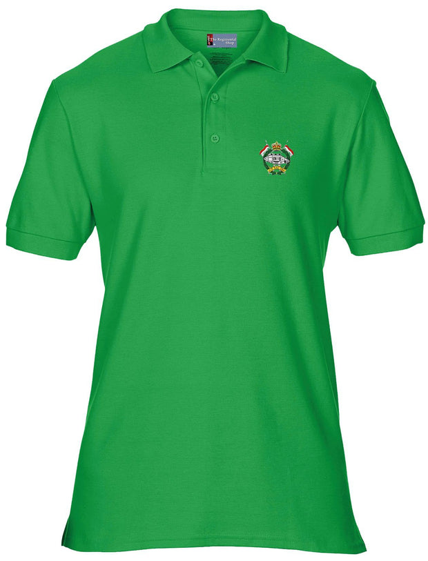 Junior Leaders' (Royal Armoured Corps) Regiment Polo Shirt Clothing - Polo Shirt The Regimental Shop 36" (S) Kelly Green