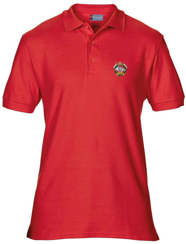 Junior Leaders' (Royal Armoured Corps) Regiment Polo Shirt Clothing - Polo Shirt The Regimental Shop 36" (S) Red