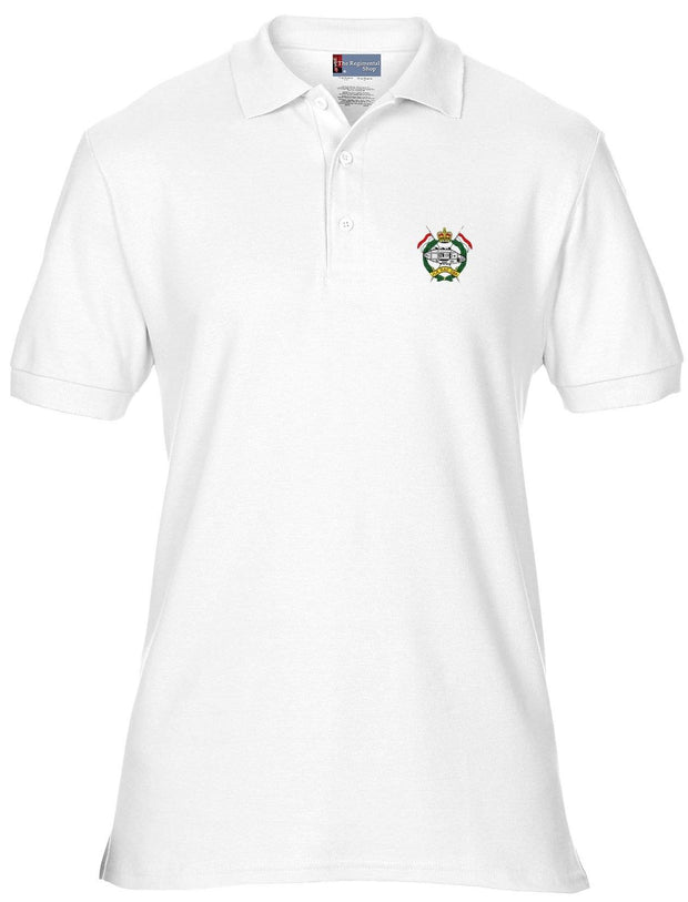 Junior Leaders' (Royal Armoured Corps) Regiment Polo Shirt Clothing - Polo Shirt The Regimental Shop 36" (S) White