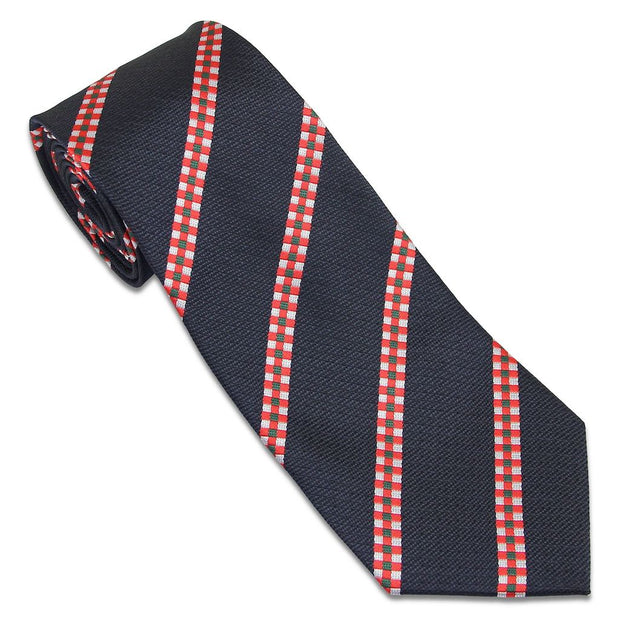 King's Own Scottish Borderers Tie (Polyester) Tie, Polyester The Regimental Shop Dark Blue/Red/White/Green one size fits all 