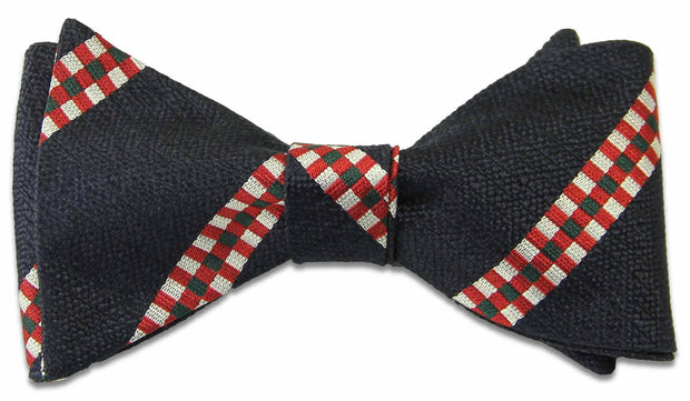 King's Own Scottish Borderers Silk Non Crease Self Tie Bow Tie Bowtie, Silk The Regimental Shop Dark Blue/Red/White/Green one size fits all 