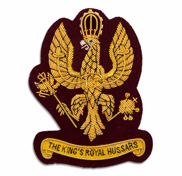 King's Royal Hussars Blazer Badge (cutout) - regimentalshop.com