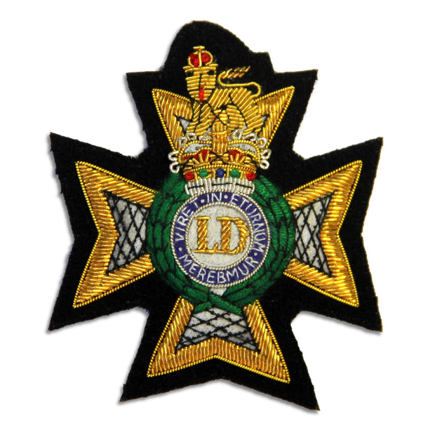 Light Dragoons Blazer Badge Blazer badge The Regimental Shop Black/Gold/Green One size fits all 