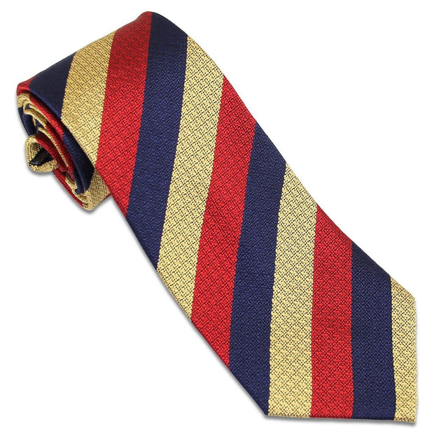 Light Dragoons Tie (Silk Non Crease) Tie, Silk Non Crease The Regimental Shop Navy Blue/Red/Buff one size fits all