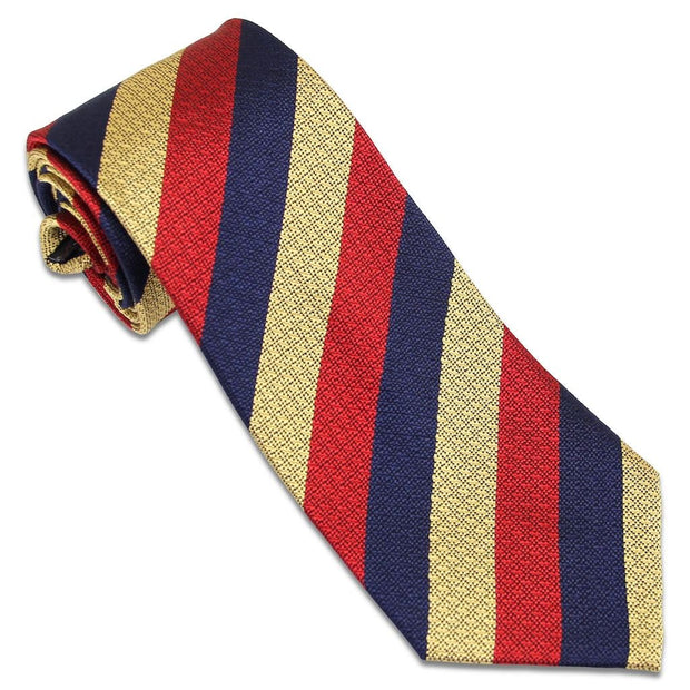 Light Dragoons Tie (Silk Non Crease) Tie, Silk Non Crease The Regimental Shop Navy Blue/Red/Buff one size fits all 