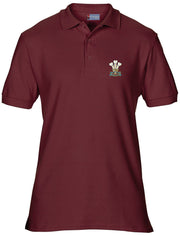 Royal Welsh Regiment Polo Shirt Clothing - Polo Shirt The Regimental Shop 36" (S) Maroon 
