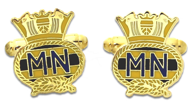 Merchant Navy Cufflinks Cufflinks, T-bar The Regimental Shop Gold/Yellow/Black/Blue one size fits all 