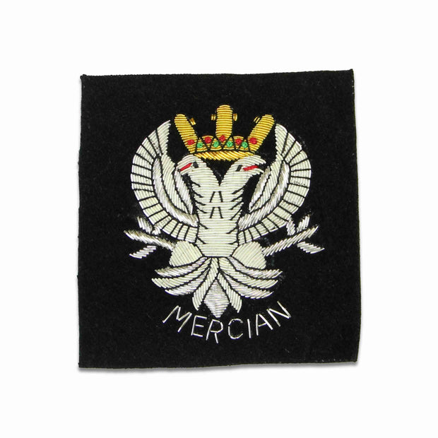 Mercian Regiment Blazer Badge Blazer badge The Regimental Shop Black/Silver One size fits all 