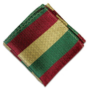 Mercian Regiment Silk Non Crease Pocket Square Pocket Square The Regimental Shop Red/Buff/Green one size fits all 