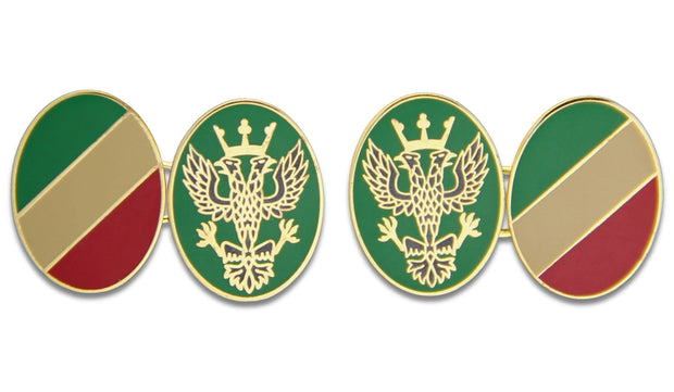Mercian Regiment Cufflinks Cufflinks, Gilt Enamel The Regimental Shop Green/Red/Gold one size fits all 