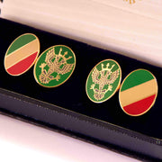 Mercian Regiment Cufflinks Cufflinks, Gilt Enamel The Regimental Shop   