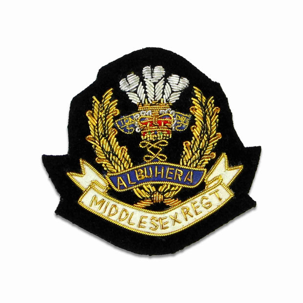 Middlesex Regiment Blazer Badge Blazer badge The Regimental Shop Black/Gold/White One size fits all 