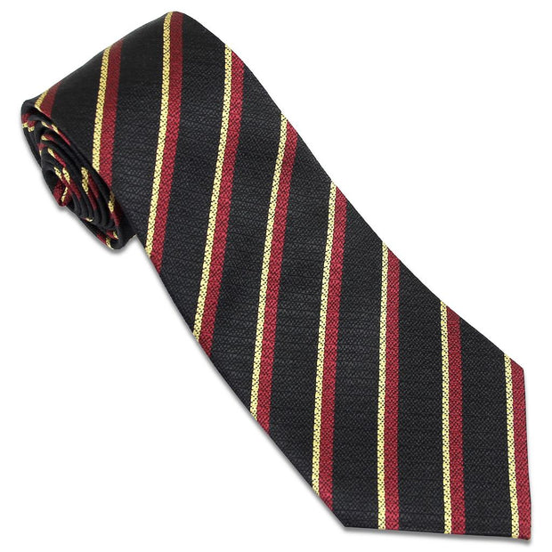 Middlesex Regiment (Town) Tie (Silk Non Crease) Tie, Silk Non Crease The Regimental Shop Black/Maroon/Gold one size fits all 