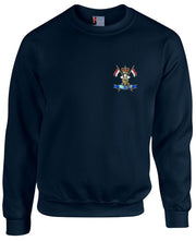 9th/12th Lancers  Regimental Heavy Duty Sweatshirt Clothing - Sweatshirt The Regimental Shop 38/40" (M) Navy Blue 