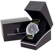 Military Multi Dial Watch with Olive Green Strap Multi Dial The Regimental Shop   