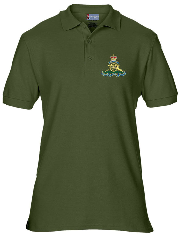 Royal Artillery Regimental Polo Shirt Clothing - Polo Shirt The Regimental Shop 42" (L) Olive 