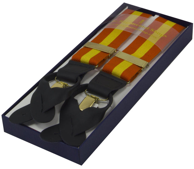 Orange and Yellow Braces Braces The Regimental Shop   