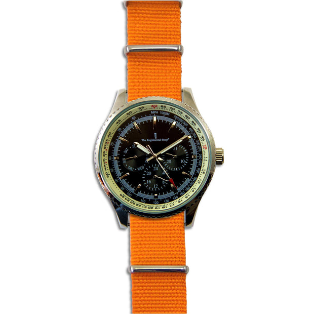 Military Multi Dial Watch with Navy Blue Strap - regimentalshop.com