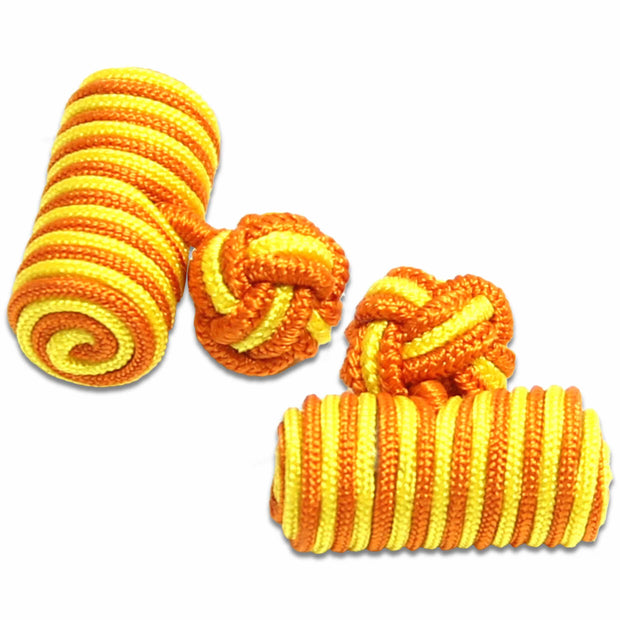 Orange & Yellow Barrel Cufflinks - regimentalshop.com
