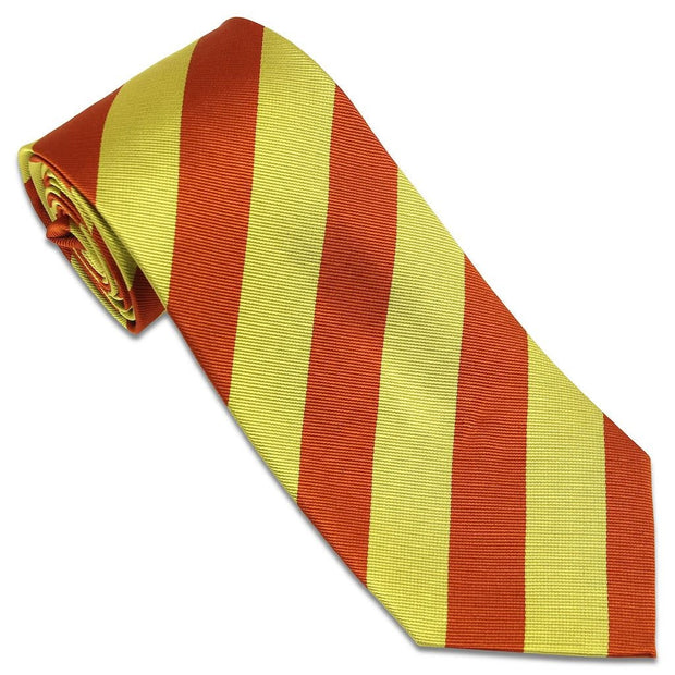 Orange & Yellow Stripes Tie (Silk) Tie, Silk, Woven The Regimental Shop Orange/Yellow one size fits all 