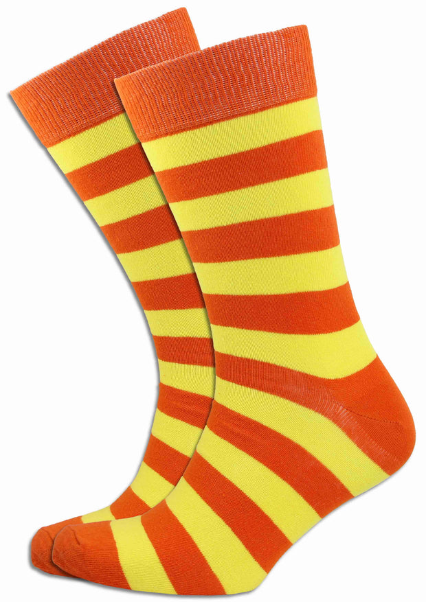Orange & Yellow Socks Socks The Regimental Shop Orange/Yellow One size fits all 