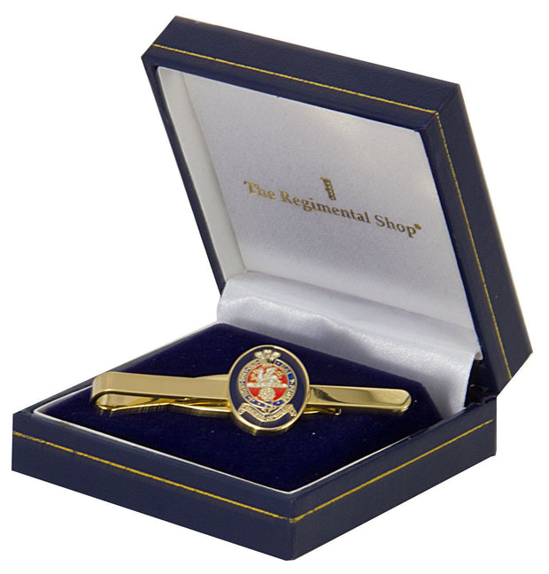 Princess of Wales's Royal Regiment (PWRR) Gilt Enamel Tie Clip Tie Clip, Gilt Enamel The Regimental Shop   
