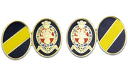 Princess of Wales's Royal Regiment Cufflinks Cufflinks, Gilt Enamel The Regimental Shop Blue/Yellow/Gold one size fits all 