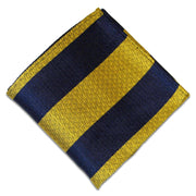 Princess of Wales's Royal Regiment Silk Non Crease Pocket Square Pocket Square The Regimental Shop Blue/Yellow one size fits all 