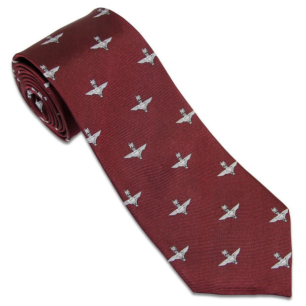 Parachute Regiment Cap Badge Tie (Silk) Tie, Silk, Woven The Regimental Shop Maroon/Silver one size fits all 