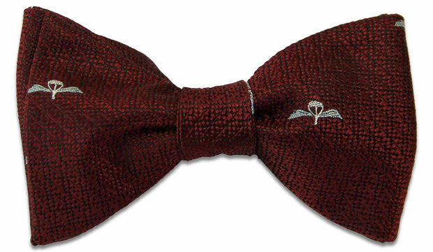 Parachute Regiment Silk Non Crease (Self Tie) Bow Tie Bowtie, Silk The Regimental Shop Maroon one size fits all 