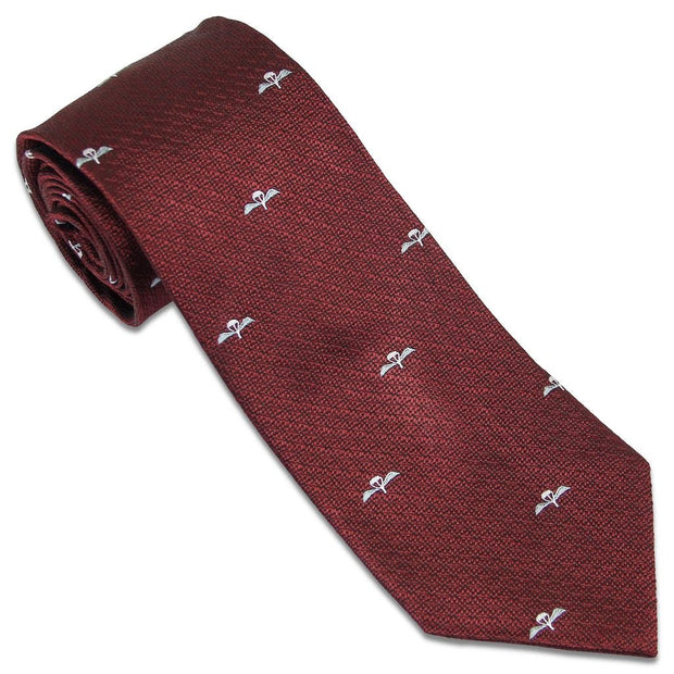 Parachute Regiment Tie (Silk Non Crease) Tie, Silk Non Crease The Regimental Shop Maroon/Silver one size fits all 