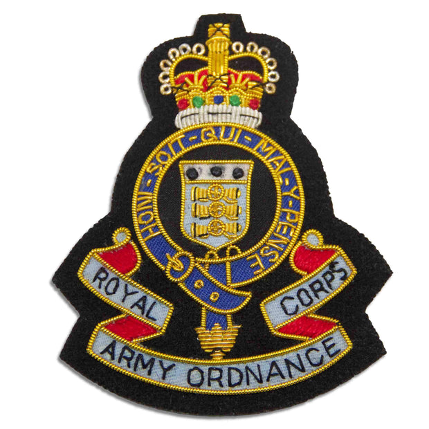 Royal Army Ordnance Corps Blazer Badge Blazer badge The Regimental Shop Black/Blue/Red/Gold One size fits all 