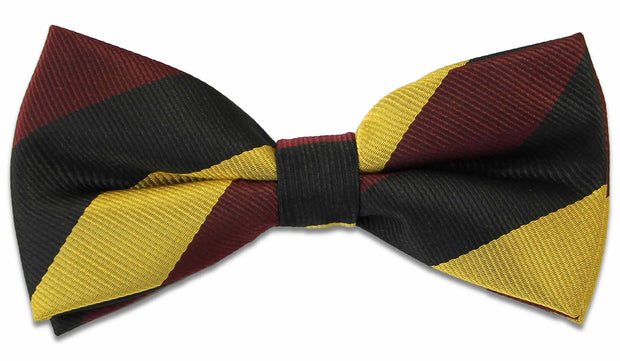 Prince of Wales's Own Regiment of Yorkshire Polyester Pretied Bow Tie Bowtie, Polyester The Regimental Shop Black/Maroon/Yellow one size fits all 
