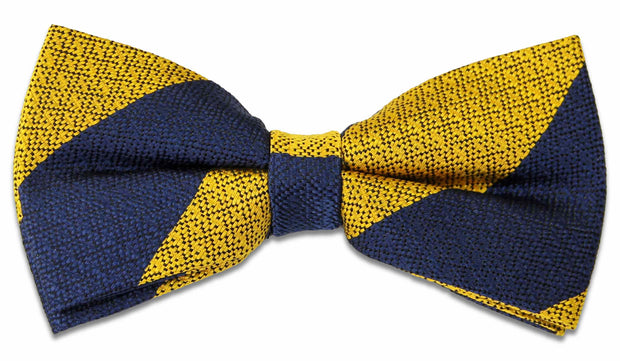 Princess of Wales's Royal Regiment Silk Non Crease Pretied Bow Tie Bowtie, Silk The Regimental Shop Yellow/Blue one size fits all 