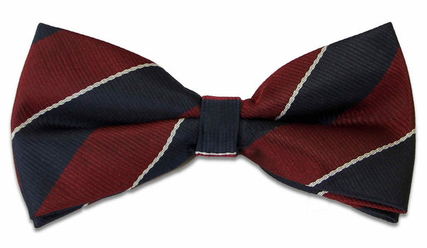 Queen's Dragoon Guards Polyester (Pretied) Bow Tie Bowtie, Polyester The Regimental Shop Maroon/Blue/White one size fits all 