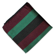 Queen's Lancashire Regiment Silk Pocket Square Pocket Square The Regimental Shop Black/Green/Maroon one size fits all 