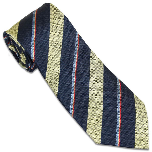 Queen's Own Hussars Tie (Silk Non Crease) Tie, Silk Non Crease The Regimental Shop Blue/Buff one size fits all 