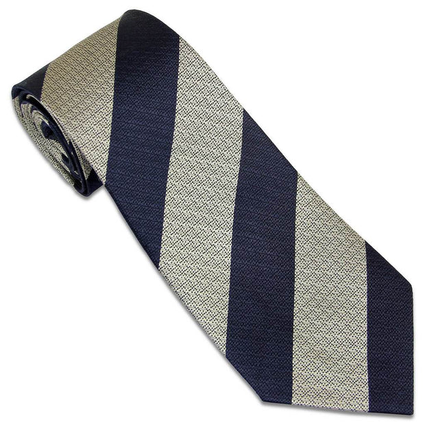 Queen's Own Royal West Kent Tie (Silk Non Crease) Tie, Silk Non Crease The Regimental Shop Dark Blue/Silver one size fits all 