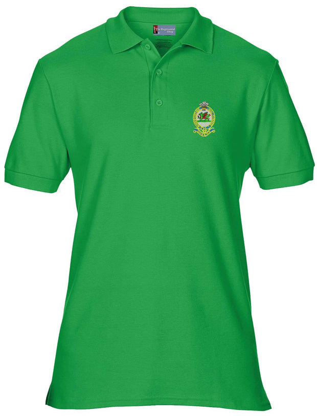 Queen's Regiment Polo Shirt Clothing - Polo Shirt The Regimental Shop 36" (S) Kelly Green 