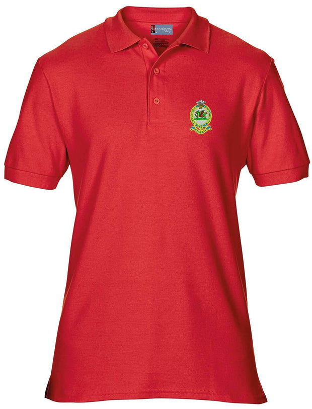 Queen's Regiment Polo Shirt Clothing - Polo Shirt The Regimental Shop 36" (S) Red 
