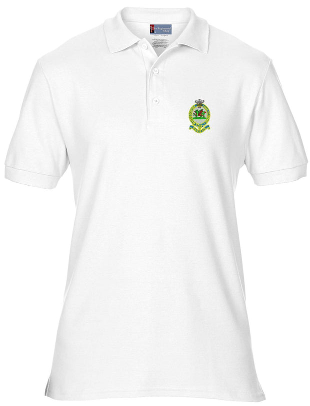 Queen's Regiment Polo Shirt Clothing - Polo Shirt The Regimental Shop 36" (S) White 