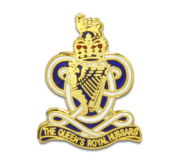 Queen's Royal Hussars Lapel Badge Lapel badge The Regimental Shop Gold/White/Blue one size fits all 